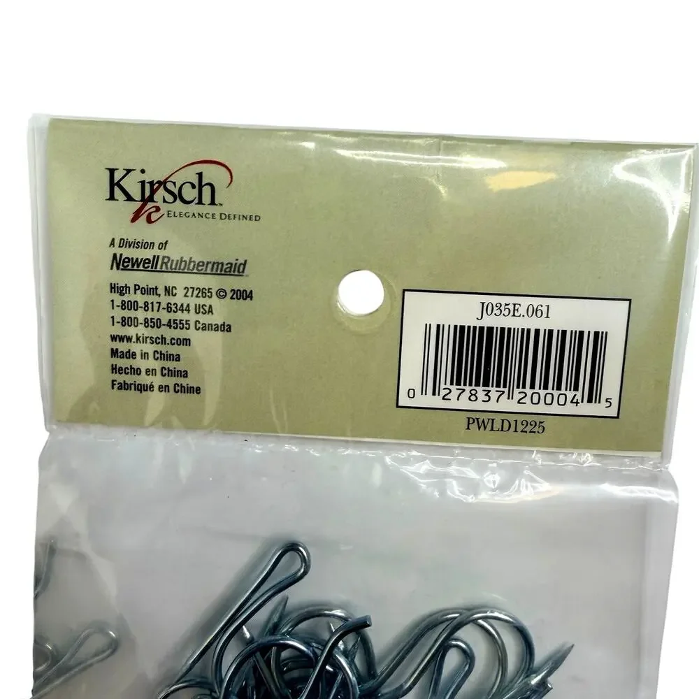 Kirsch Pin On Drapery Hooks 1 3/8 in Heavy Duty J035E.061 Pack of 14 - Set of 2